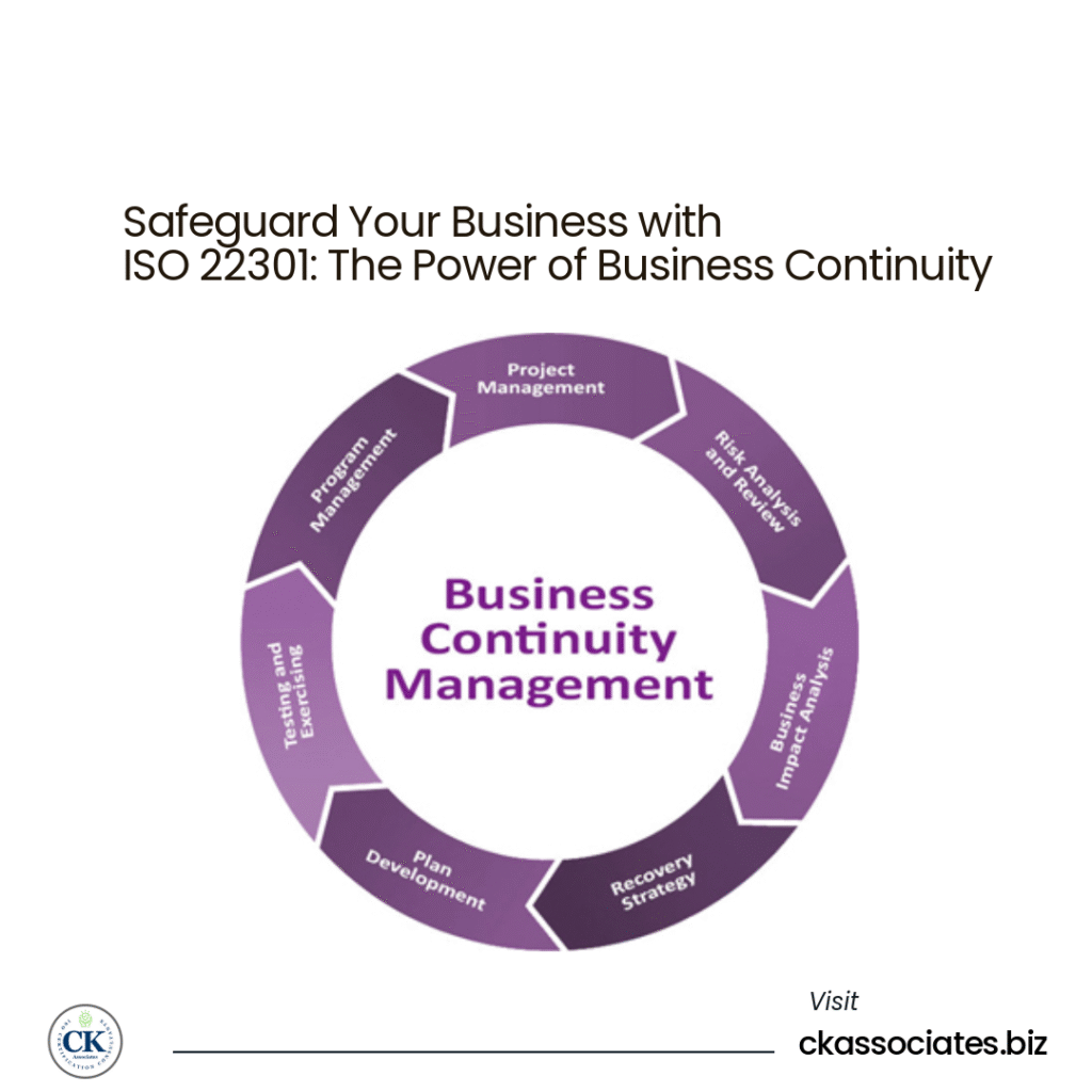 ISO 22301, CK Associates, Business Continuity Management Systems (BCMS)