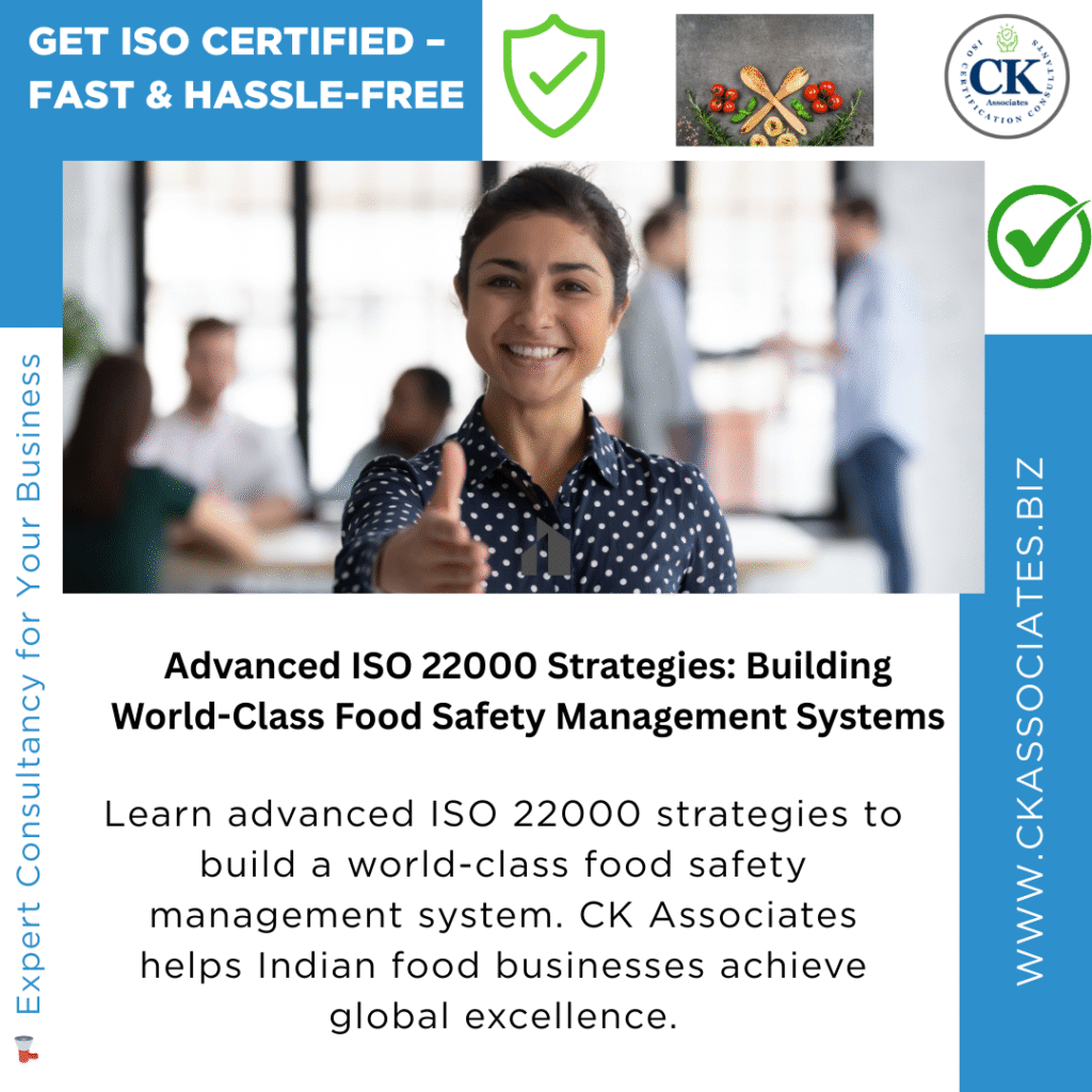 ISO 22000, CK Associates, FSMS, HACCP