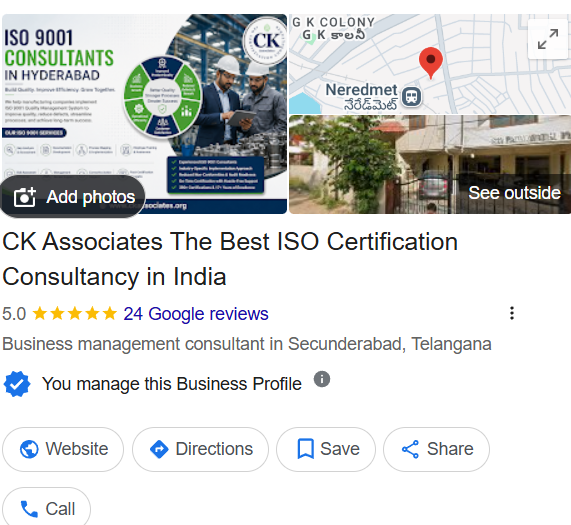 CK Associates Google Reviews
