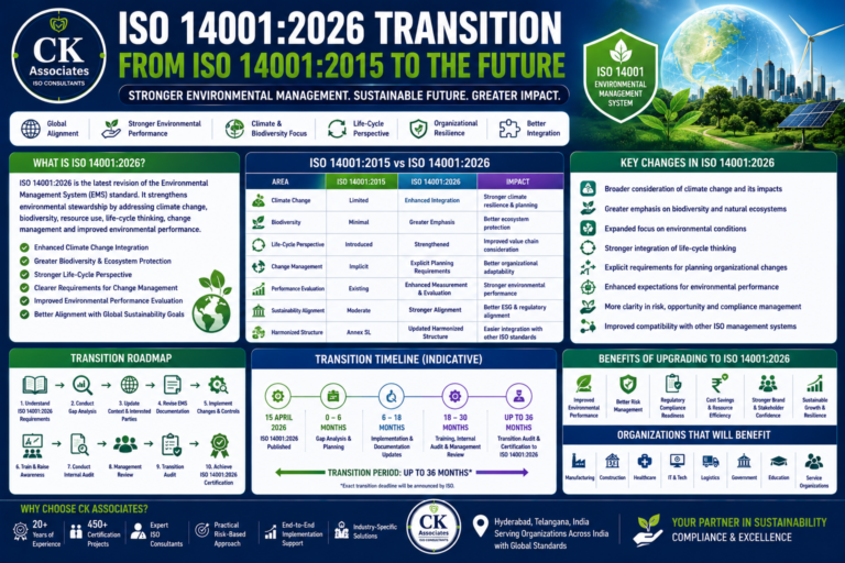ISO 14001:2026 Transition from ISO 14001:2015 with Clause Comparison and Implementation Roadmap